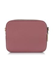Women's dark pink messenger bag TOREC-0405-5C(Z26), back view of the product on a white background.