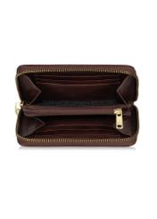 Women's brown leather wallet PORES-0812A-88(Z23)-04