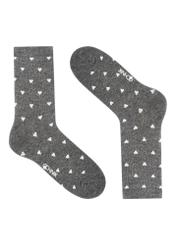Set of gray women's socks ZESDT-0033-91(Z25), view of one pair of the product on a white background.