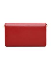 Red small clutch bag POREC-0427-42(Z25) product view from the back on a white background.
