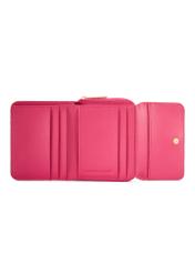 Small women's leather wallet PORES-0982-0P(W26), product view inside on white background.