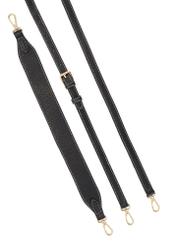 Black women's shoulder bag TOREC-1063-9I(Z26) - close-up detail, on white background.