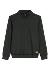 Men's black cotton sweatshirt BLZMT-0077-99(W26)