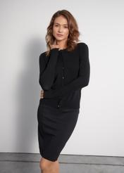 Black pencil skirt SPCDT-0076-99(W23)-02