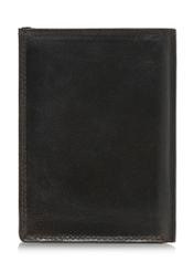 Leather unbuttoned brown men's wallet PORMS-0554-89(W24)-03