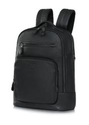 Large leather men's laptop backpack PLCMS-0021-99(Z24)-02