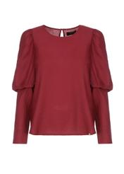 Maroon women's blouse with buffets BLUDT-0154-49(Z22)-06