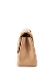 Beige leather women's handbag with chain TORES-1110-81(W25)-04