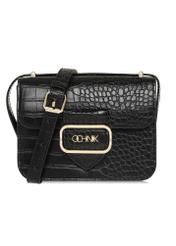 Black small croco women's handbag TOREC-1009-97(W25)-01