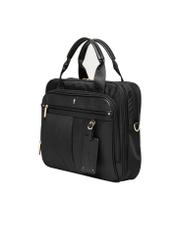 Black laptop bag TOREN-0352-99(Z26), diagonal product view on white background.