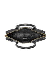 Leather elegant women's croco bag TORES-1128E-99(Z25), product view from above on a white background.