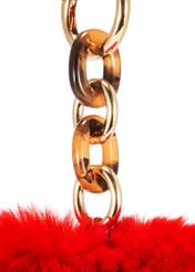 Red heart-shaped keychain BRELOK-209A-42(Z25)