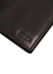 Chocolate-colored leather men's wallet PORMS-0673-90(Z25)