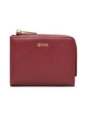 Burgundy small women's wallet POREC-0400A-49(Z25), product view from the front on a white background.
