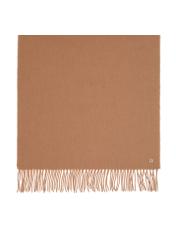 Wool caramel scarf for women SZADT-0092-24(Z23)-02