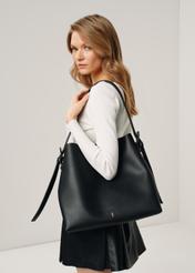 Black women's shopper bag TOREC-0903A-99(W25)