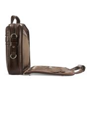 Brown leather men's bag TORMS-0483-89(Z25), product view from the side on a white background.