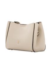 Beige women's shoulder bag TOREC-1182-1A(W26), diagonal product view on a white background.