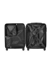 Small suitcase on wheels WALAB-0081-99-19(W26), product view inside on white background.