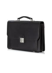 Dark brown leather briefcase VB-200A-90(KS)-07