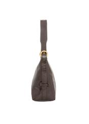 Women's handbag in black TOREC-1284-9I(Z26), product view from the side on a white background.