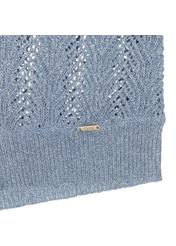 Blue openwork women's sweater SWEDT-0159-61(W22)-05