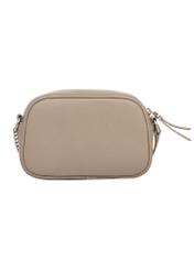 Beige small women's handbag TOREC-1285-1B(Z26) - product view from the back, on a white background.