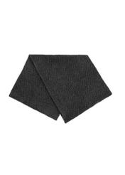 Men's scarf in graphite color SZAMT-0066-99(Z25) - product view from above on a white background.