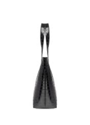 Women's croco shopper bag TORES-0700C-9G(W26), side product view on white background.