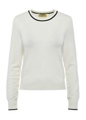 Cream women's sweater SWEDT-0230-12(W25)-01