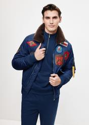 Navy blue men's pilot jacket TOP GUN KURMT-0356-69(Z24)