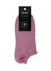 Short pink women's socks SKADT-0055A-31(W24)-02