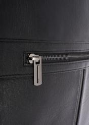 Large men's leather backpack TORMS-0493-99(W26) - close-up detail, on white background.