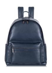 Elegant navy blue men's backpack PLCMN-0012-69(W23)-01