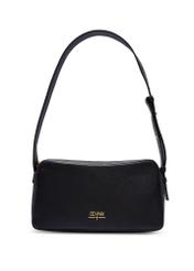 Black leather women's handbag TORES-1277-9I(W26) - front product view, on white background.