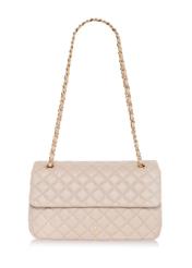 Cream quilted chain bag TOREC-0443D-12(W25)-01