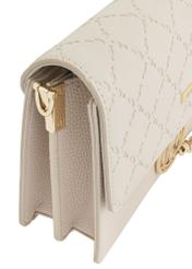Cream women's handbag with monogram TOREC-0536B-12(W25)-06