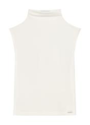 Cream women's blouse BLUDT-0193-12(Z25), front product view on white background.