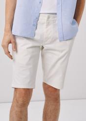 Cream men's shorts SZOMT-0029-11(W24)-03