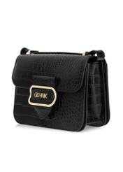 Black small women's croco bag TOREC-1009-97(W25)-02