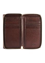 Medium brown women's wallet PORES-0965-89(Z25), product view from the inside on a white background.-02