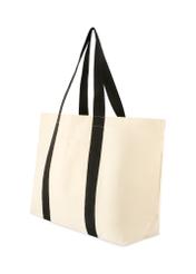 Beige cotton bag TOREN-0333-1E(W26) - diagonal product view, on a white background.