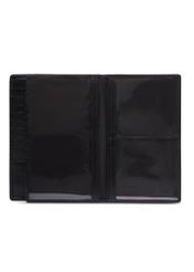 Black men's leather wallet PORMS-0706-99(Z26), product view inside on white background.