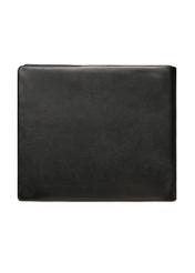 Black men's leather wallet PORMS-0659-99(Z25) - product view from the back on a white background.