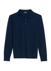 Navy blue men's sweater SWEMT-0184-68(Z25), product visible from the front, on white background.