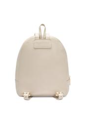 Cream leather women's backpack TORES-0898E-0B(W26) - product view from the back, on a white background.