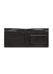 Brown unbuttoned leather men's wallet PORMS-0555-89(W24)-03