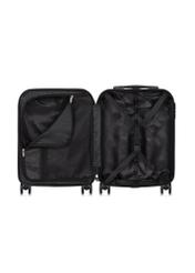 Small suitcase on wheels WALPC-0012-7C-19(W26), product view inside on white background.