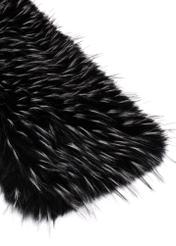 Women's scarf with a soft, fuzzy texture SZADF-0040-9J(Z26), close-up of the product on a white background.