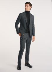 Men's jacket in graphite color MARMT-0018-95(Z25), product view from the front on the model, the entire silhouette is visible.